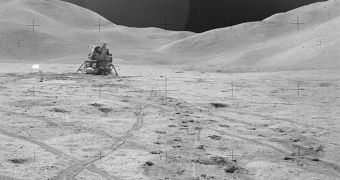 This is the Apollo 15 landing site