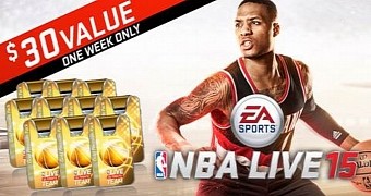 NBA Live 15 Out, First Week Buyers Get 10 Gold Premium Ultimate Team Packs