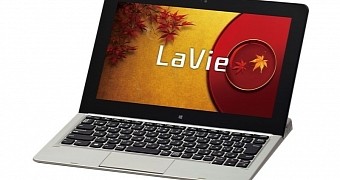 NEC LaVie U with keyboard companion