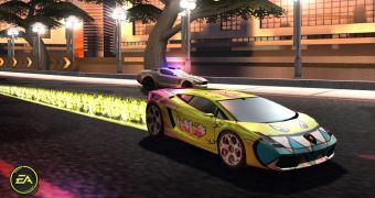 One of the customized cars in NFS Nitro