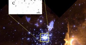 NGC 3603 Reveals 'Baby Star'