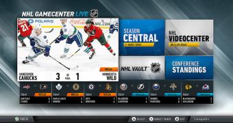 The NHL GameCenter app in action