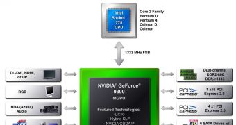 NVIDIA's GeForce 9300 motherboard GPU diagram