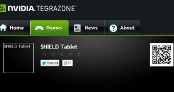 NVIDIA Shield Tablet shows up on the NVIDIA website