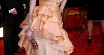 “Mad Men” star Christina Hendricks at the 2010 Golden Globe Awards