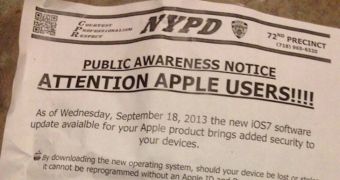 NYPD leaflet