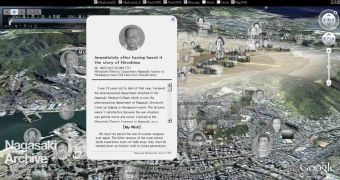 The Nagasaki Archive using the Google Earth plugin