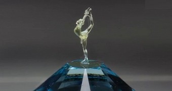 3D microprinted figure skater