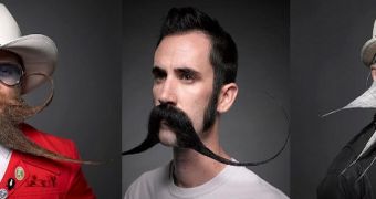 A photographer captures the looks of the US National Beard & Mustache Championships