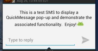 Native Quick Messages in CyanogenMod 10