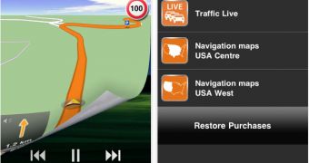 Navigon MyRegion app screenshots