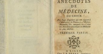 Cover of Pierre-Jean du Monchaux's book, "Anecdotes de Médecine"