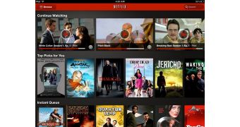 Netflix iPad UI
