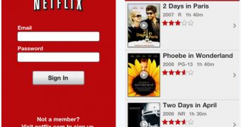 Netflix for iPhone, iPod touch - user interface