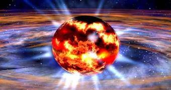 Ilustration of the closest neutron star to Earth, Calvera