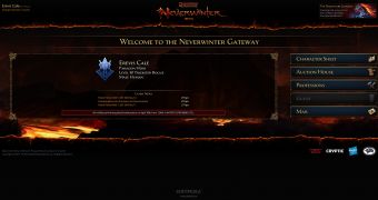 Neverwinter Gateway management (screenshot)