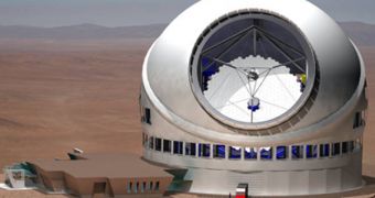 An artist's rendering of the new 30-Meter Telescope