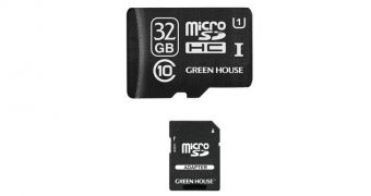 New 32 GB MicroSDHC from Green House Is Waterproof and Quite Fast