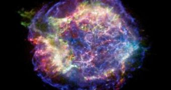 Chandra X-ray Observatory image of the supernova remnant Cassiopeia A