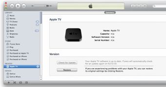 Apple TV displayed in iTunes