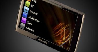 The new Archos 5 Internet Media Tablet