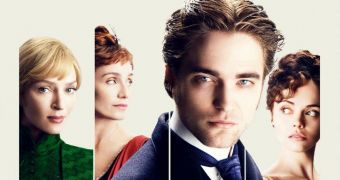 Robert Pattinson and his three leading ladies on the new poster for “Bel Ami”