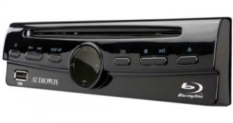The new Audiovox car Blu-ray player