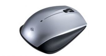 The Planex BT-MS02L Bluetooth mouse
