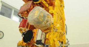 This is the NPP satellite in its cleanroom