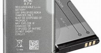 A Nokia mobile phone battery