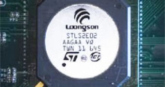 The Loongson chip, manufactured by ST Microelectronics