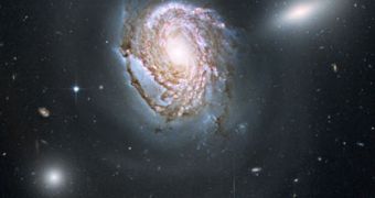 NGC 4911 is one of the most beautiful spiral galaxies in the Universe