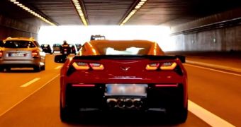 The 2014 Corvette Stingray hits the streets in Europe