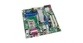An Intel B43 Express chipset board. New GMA drivers available for XP.