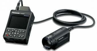 The AG-HMR10 Handheld AVCCAM HD Recorder/Player captures 720p video at 8Mpbs mode