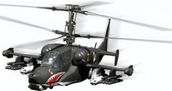 The Ka-50 Black Shark helicopter