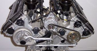 A V6 engine used on a Mercedes