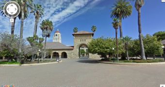 Stanford University in Google Street View
