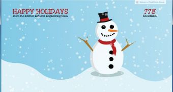 New IE9 Holiday HTML5 Blizzard