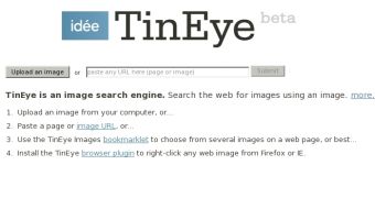 TinEye makes image searching easy as pie
