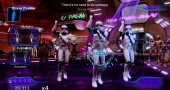 Stormtroopers dance in Kinect Star Wars