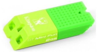 New Kingston DataTraveler Mini Flash Drive Is Colored Green, Blue and Red