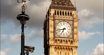London's Big Ben watched by surveillance cameras