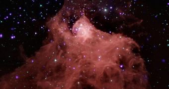 This is the new Chandra/Spitzer image of Cepheus B