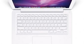 Apple's newest unibody Mac, the 13-inch, polycarbonate, white MacBook
