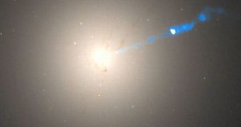 Messier 87 is a fine example of a supermassive elliptical galaxy. It weighs 200 times more than the Milky Way