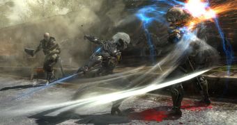 Raiden uses a high frequency blade in Revengeance