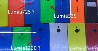 Lumia 725, 535, and 1330 spotted in new pics
