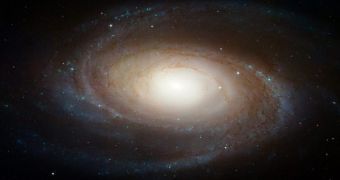 This is a Hubble view of the spiral galaxy M81