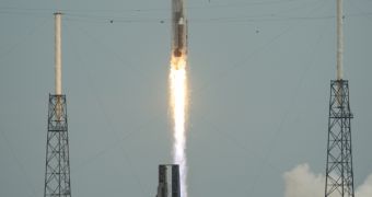 MAVEN launches into space in this November 18, 2013 NASA image